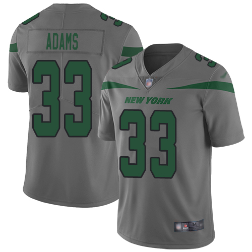New York Jets Limited Gray Youth Jamal Adams Jersey NFL Football #33 Inverted Legend->women nfl jersey->Women Jersey